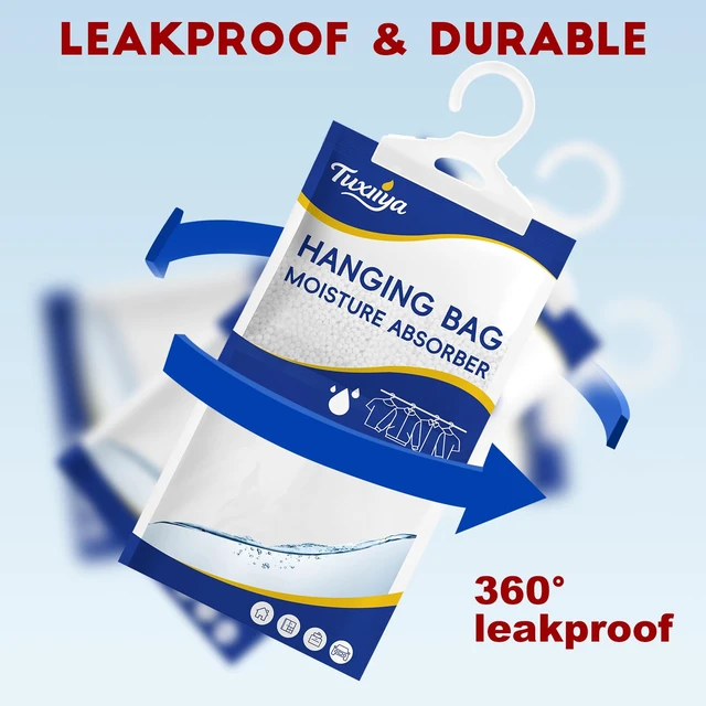 Alt view image 4 of 7 - Moisture Absorbers 30 Pack,Hanging Closet Dehumidifier Bags | Moisture Absorbing Bags, Desiccant,Moisture Absorbing Bags for Closet,Wardrobes,Bedrooms, Bathrooms