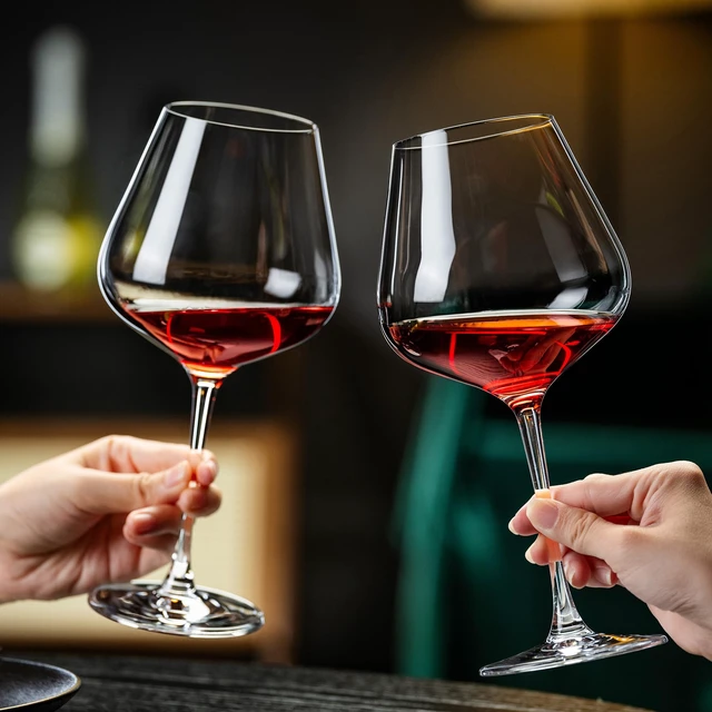 Alt view image 4 of 7 - Wine Glasses Set of 4, 22oz Large Red Wine Glasses for Bordeaux & Burgundy, Lead-Free Glass with Stem, Gift for Him Her, Suitable for Home Bar, Hosting, Birthday, Wedding & Christmas