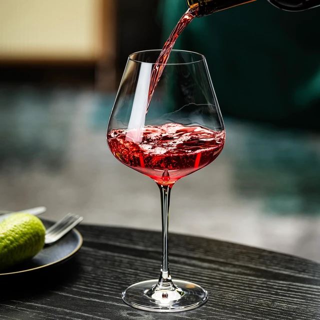 Alt view image 5 of 7 - Wine Glasses Set of 4, 22oz Large Red Wine Glasses for Bordeaux & Burgundy, Lead-Free Glass with Stem, Gift for Him Her, Suitable for Home Bar, Hosting, Birthday, Wedding & Christmas