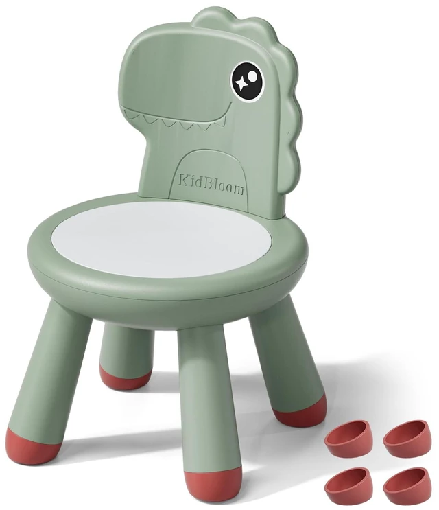 Main image of Toddler Chair, Sturdy Kids Chair, Dinosaur Chair for Kids | Anti-Slip Toddler Chairs for Table, Multi Use Chairs for Toddlers, Plastic Chairs with Ergonomic Backrest