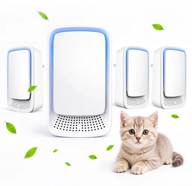 Main image of Plug In Air Ionizers 4 Pack - Small Air Purifiers for Home, Bedroom, Travel | Office, Garage, Pets, Living Room - Quiet Negative Ion Air Purifier - Air Freshener Odor, Pet Smell - Air Cleaner White