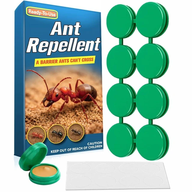 Main image of Ant Away Repellent Indoor, Ant Away for Outdoor Use, Helps Keep Black Ants & Sugar Ants Away from Kitchen, Bathroom, Pantry & Home Areas, Easy to Use, Kid & Pet Safe-8 Pcs