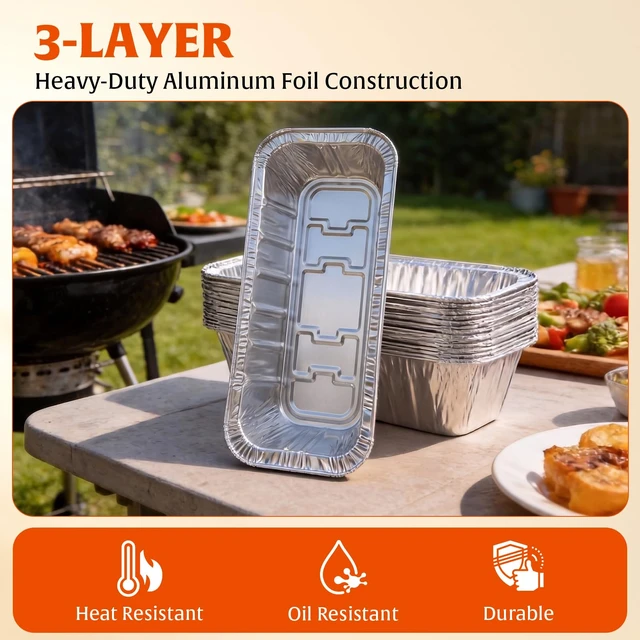 Alt view image 3 of 7 - Grease Cup Liners Compatible with Blackstone Griddle(30 Pack) | Aluminum Foil Drip Pan for 17, 22, 28, 36 Inch