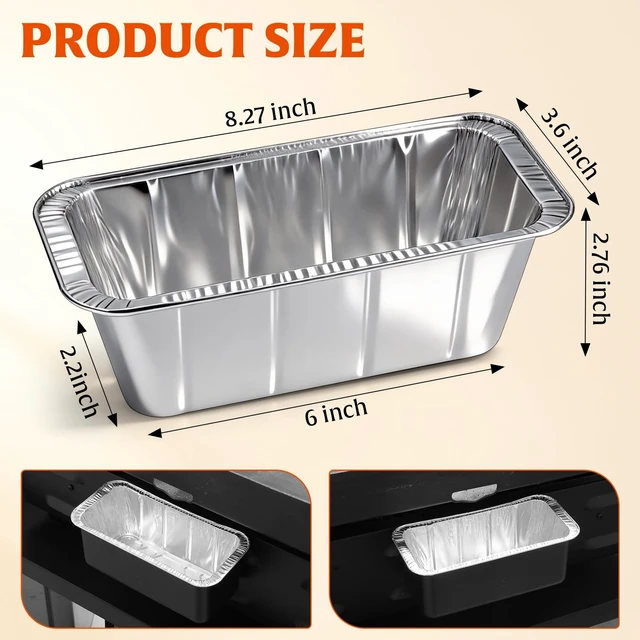 Alt view image 6 of 7 - Grease Cup Liners Compatible with Blackstone Griddle(30 Pack) | Aluminum Foil Drip Pan for 17, 22, 28, 36 Inch