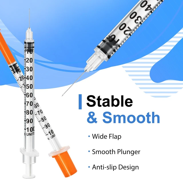Alt view image 3 of 6 - 1ml/cc Disposable Syringes 30G 1/2" (12mm) Individually Wrapped 100 Pack Lab Supplies Dispensing Scientific Supplies(100PACK 1CC 30G 1/2")