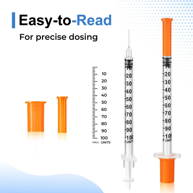 Alt view image 4 of 6 - 1ml/cc Disposable Syringes 30G 1/2" (12mm) Individually Wrapped 100 Pack Lab Supplies Dispensing Scientific Supplies(100PACK 1CC 30G 1/2")