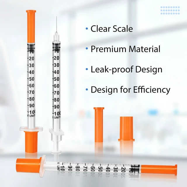 Alt view image 6 of 6 - 1ml/cc Disposable Syringes 30G 1/2" (12mm) Individually Wrapped 100 Pack Lab Supplies Dispensing Scientific Supplies(100PACK 1CC 30G 1/2")