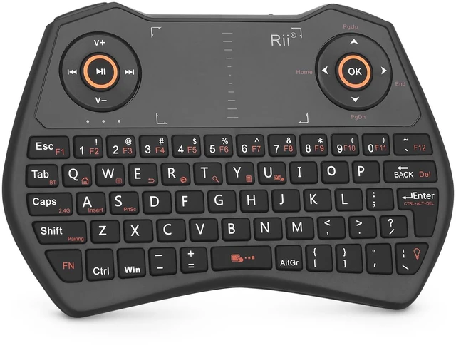 Main image of BT/2.4G Mini Keyboard with Touchpad, Backlit, Rechargeable for Android TV, PC, Smart TV