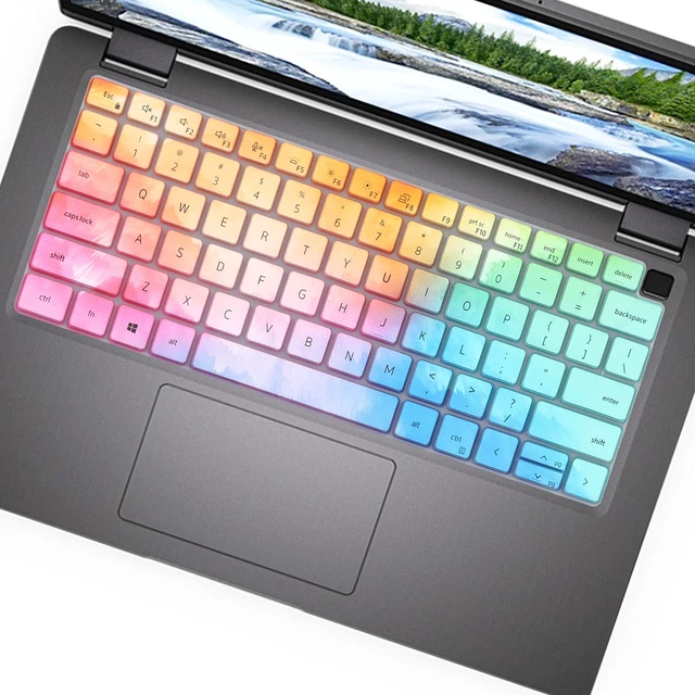 Alt view image 4 of 6 - Keyboard Cover for 14 inch Dell Latitude 7430 7420 7440 7450 7410 Notebook, Latitude 5440 5431 5430 5420 3440 14", Latitude 7520 15.6", Latitude 9000 9420 9430 9510 9520 Keyboard Skin-Colorful