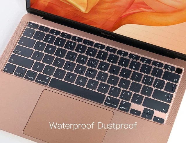 Alt view image 5 of 7 - Premium Ultra Thin Keyboard Cover for MacBook Air 13.3" 2021 2020 | Model A2179 A2337 M1 Chip, MacBook Air 13 inch M1 TPU Protective Skin(Not Fit 2022-2026 Air M2 M3 M4 M5 A2681 A3113 A3240)