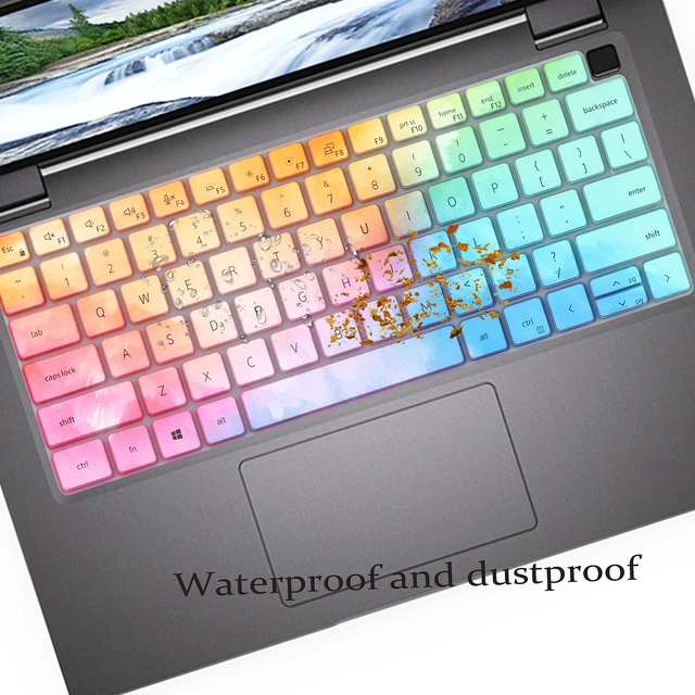 Alt view image 5 of 6 - Keyboard Cover for 14 inch Dell Latitude 7430 7420 7440 7450 7410 Notebook, Latitude 5440 5431 5430 5420 3440 14", Latitude 7520 15.6", Latitude 9000 9420 9430 9510 9520 Keyboard Skin-Colorful