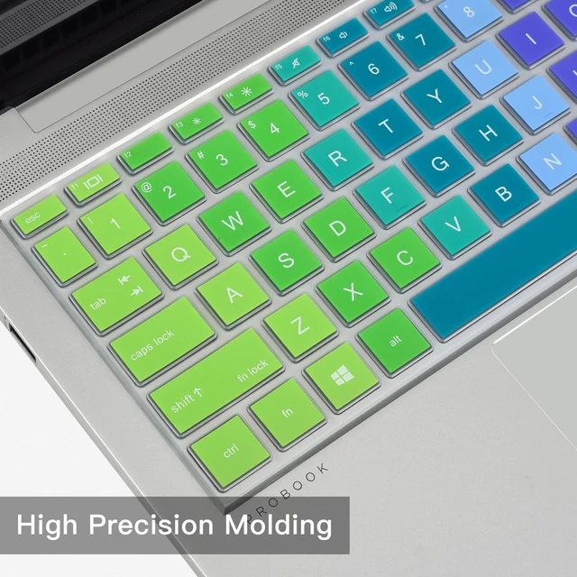 Alt view image 4 of 7 - Colorful Keyboard Cover for HP Probook 440 445 G8 G9 G10 14 inch 2023 2022, HP Probook 640 G7 G8 14" Notebook Protector Skin(Not Fit Probook 440 445 G5 G6 G7 G11) -Rainbow
