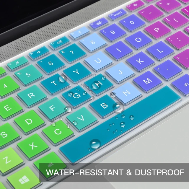 Alt view image 5 of 7 - Colorful Keyboard Cover for HP Probook 440 445 G8 G9 G10 14 inch 2023 2022, HP Probook 640 G7 G8 14" Notebook Protector Skin(Not Fit Probook 440 445 G5 G6 G7 G11) -Rainbow