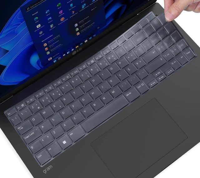 Alt view image 5 of 6 - Keyboard Cover for 16" LG Gram 16Z90U 16T95TP 16U55U 16Z90T 16Z90S 16Z90SP 16T90SP 16Z90Q 16Z90P 16Z90R 16T90R 16T90Q 16T90P Laptop, LG Gram 16 Pro Keyboard Skin Protector - TPU