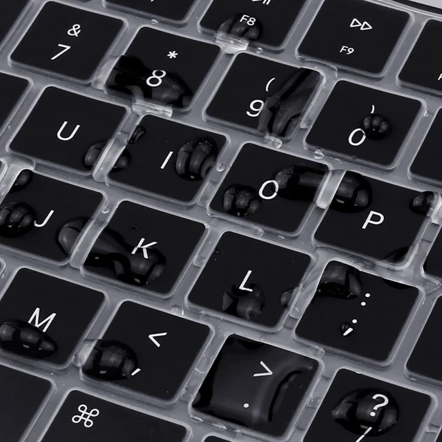 Alt view image 6 of 7 - Keyboard Cover Skin for MacBook Air 13/15 Inch M5 M4, Black | US Enter, Ultra Thin (0.26 mm), Silicone Protective Skin, Easy to Apply, Washable & Reusable, Dust-proof, Precision Molded