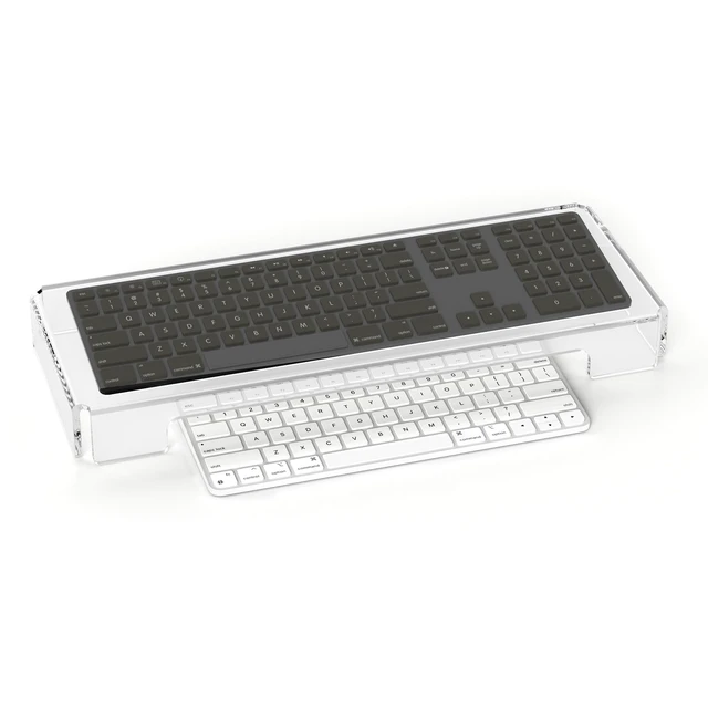 Alt view image 2 of 7 - Acrylic Computer Keyboard Cover, Mechanical Keyboard Dust Cover PC Keyboard Cat Protector, Cat Keyboard Protector (1 Pack, Clear)