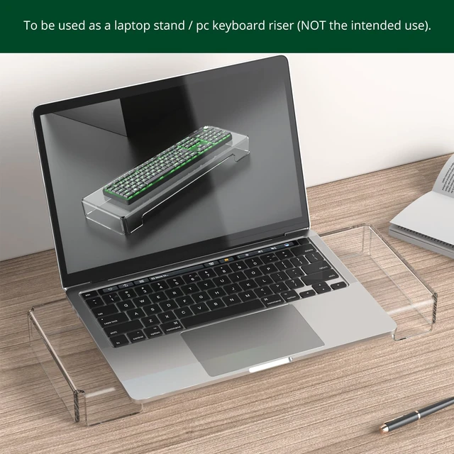 Alt view image 7 of 7 - Acrylic Computer Keyboard Cover, Mechanical Keyboard Dust Cover PC Keyboard Cat Protector, Cat Keyboard Protector (1 Pack, Clear)