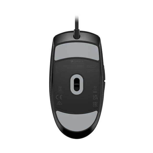 Alt view image 4 of 7 - M55 Wired Lightweight FPS Gaming Mouse 16,000 DPI Six Programmable Buttons Textured Side Grips Black