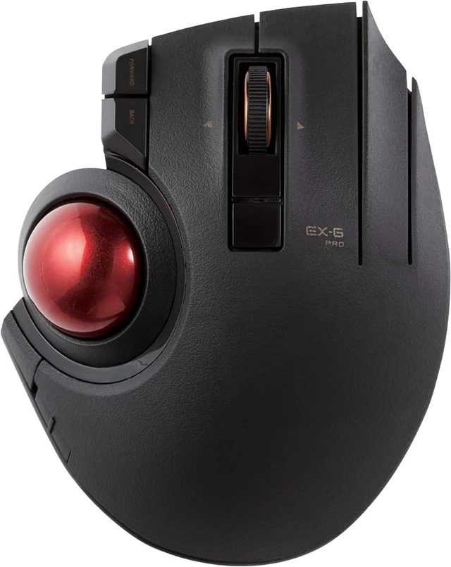 Main image of EX-G Pro Trackball Mouse Wireless, Ergonomic, Thumb Control | 3 Device Connection, Wired (USB), Bluetooth, Compatible for PC, Laptop, Mac, Windows, macOS, M-XPT1MRXBK