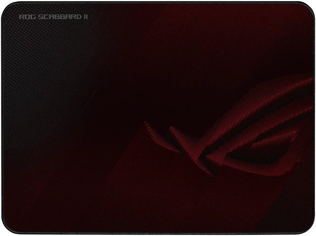 Main image of ROG Scabbard II Gaming Mouse Pad 14.2 x 10.2 (Medium Size), Smooth Glide Surface, Water/Oil/Dust-Resistant, Anti-Fray Edges, Non-Slip Base - Black