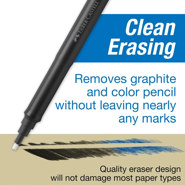 Alt view image 3 of 7 - 185610 - Eraser Pen Precision Eraser Pen, Includes Refill Eraser, for Professionals and Hobby Artists, White