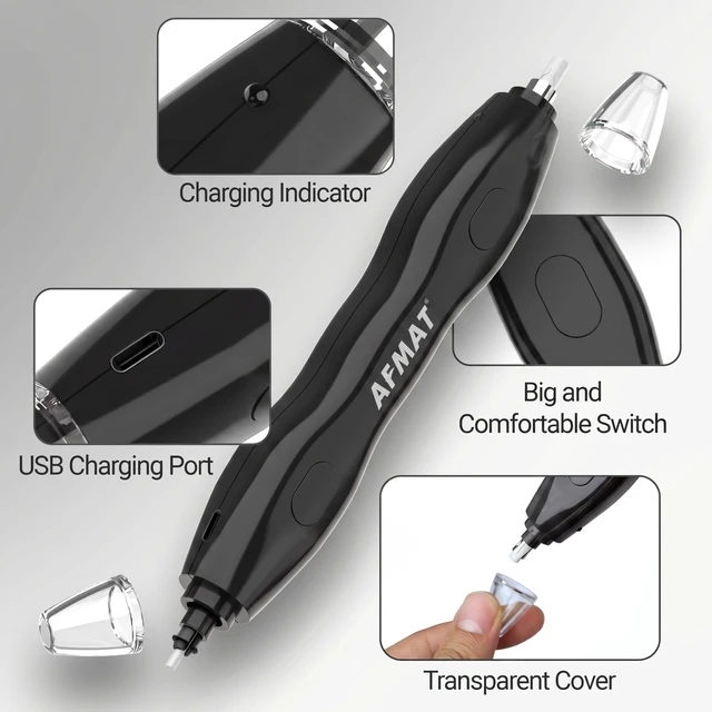 Alt view image 5 of 7 - Electric Eraser, with 140 Eraser Refills, Rechargeable Pencil Erasers for Artists, Electric Erasers for Drafting, Drawing, Painting, Sketching, Architectural Plans, Detailer Tool EE25(Black)