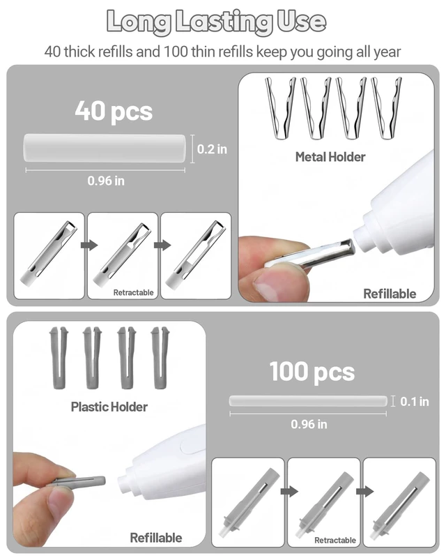 Alt view image 5 of 6 - Electric Eraser, Dual Tip, 140 Eraser Refills, Rechargeable Pencil Erasers for Artists, Electric Erasers for Drafting, Drawing, Painting, Sketching, Architectural Plans, Detailer Tool EE25