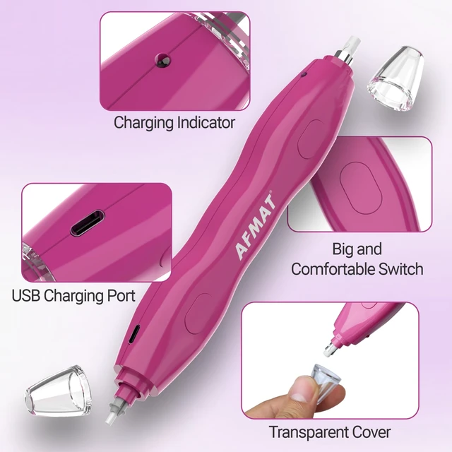 Alt view image 5 of 7 - Electric Eraser, with 140 Eraser Refills, Rechargeable Pencil Erasers for Artists, Electric Erasers for Drafting, Drawing, Painting, Sketching, Architectural Plans, Detailer Tool EE25(Rose Red)