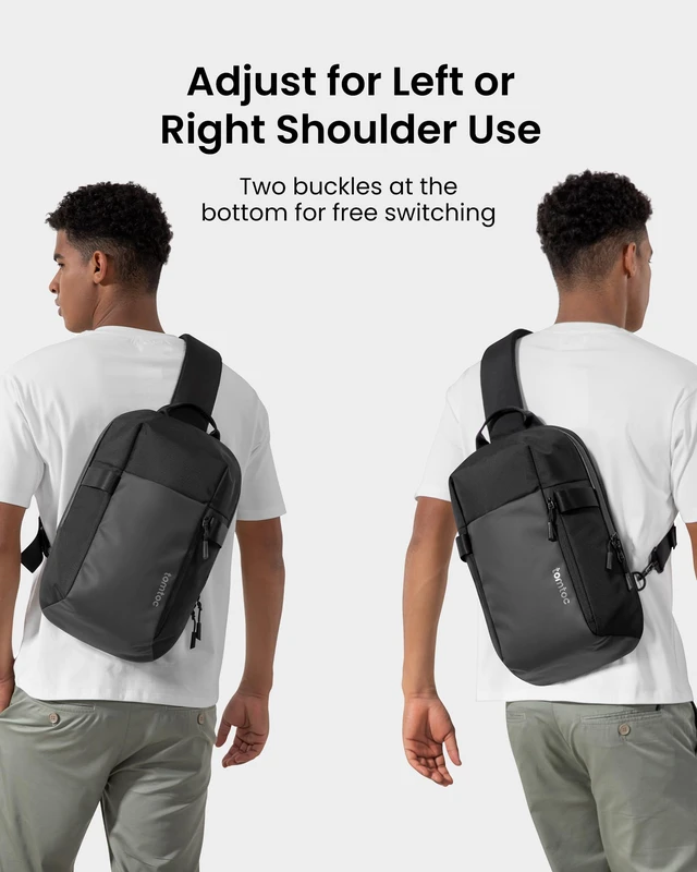 Alt view image 6 of 7 - 7L Sling Backpack Crossbody Bag for Men Women, EDC Daypack Chest Shoulder Bag for 14-Inch MacBook Pro M5/M4/M3/M2/M1, 13" MacBook Air/Neo, 13" iPad Air M4/M5, Organized, Daily Use, Work/Travel