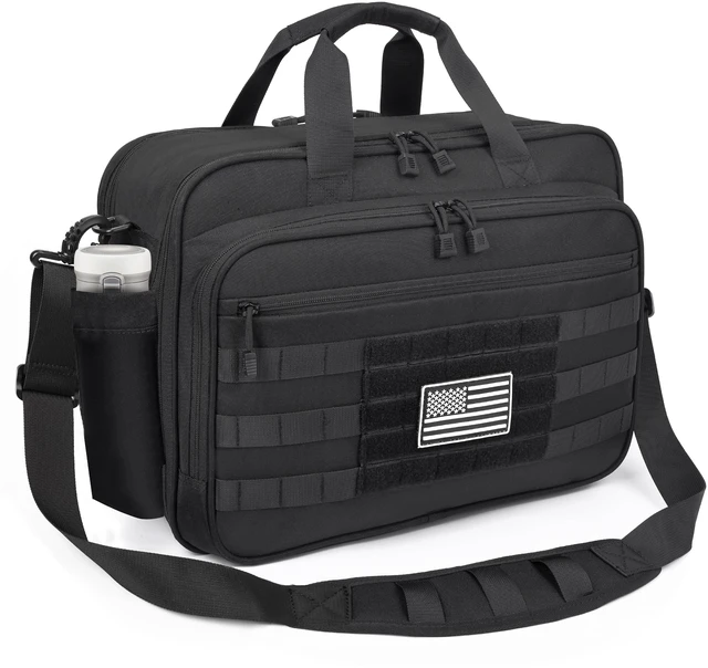 Main image of Tactical Messenger Laptop Bag Large Military Briefcase 17.3 Inch Computer Work Office Bag for Men YKK-Zippers