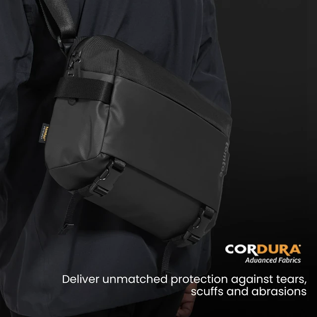 Alt view image 3 of 7 - 10L Laptop Messenger Shoulder Bag for 13/14-inch MacBook Pro/Air M5 | Minimalist Crossbody Bag Fits 13" MacBook Neo & 11" iPad Pro/Air, Water-resistant EDC Sling Pack for Business, Travel, Work