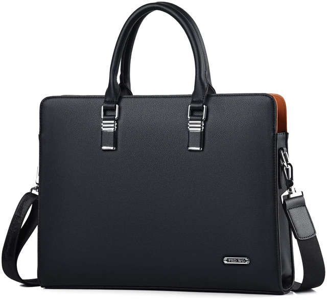 Main image of Business Bag Leather Briefcase Shoulder Laptop Business Bag for Men