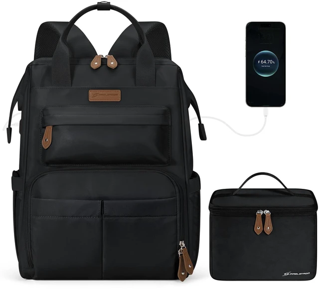 Main image of 15.6-17.3" Laptop Backpack with Lunch Box, Work Bag for Women Men | 25l Capacity, 3-5h Thermal Insulation, Usb & Type-C Ports, Anti-Theft Design, Water-Resistant. Ideal For Travel, School,Nurse