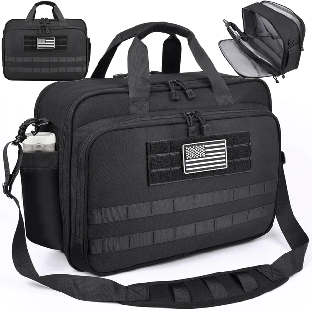 Main image of Large Computer Bag 17.3 Inch Laptop Bags Tactical Brief Laptop Case | YKK-Zipper Waterproof Carry on Messenger Bag for Travel Work Office Business Overnight