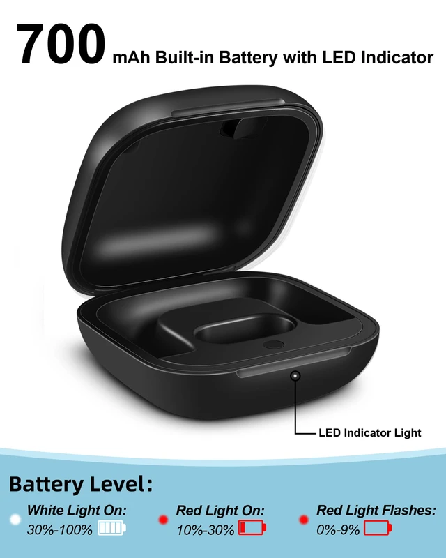 Alt view image 4 of 7 - Charging Case Replacement for Powerbeats Pro: Beats Earbuds Charger Case with Bluetooth Pairing Sync Button, 700mAh Battery, Earbuds Not Included