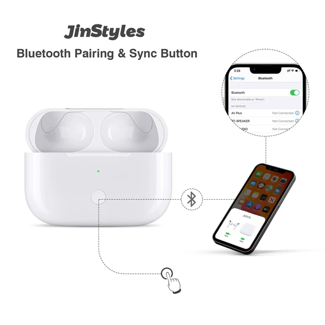 Alt view image 7 of 7 - Replacement Charging Case Compatible for AirPods Pro 1/2, White | Wireless & Light-ning, 660mAh Battery, without Earbuds