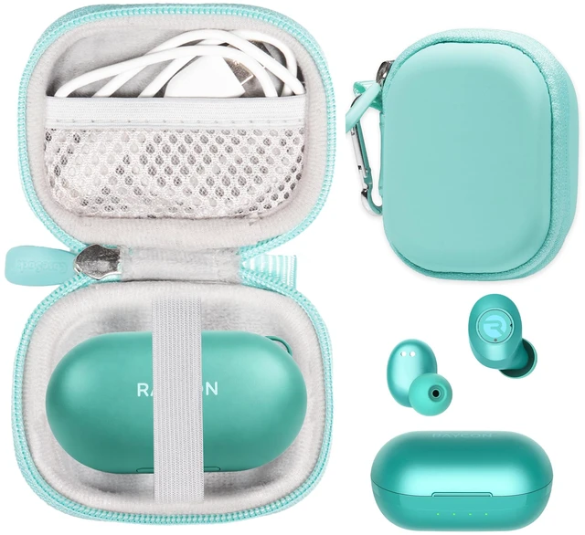 Main image of Case for Raycon Everyday Earbuds Classic Bluetooth Wireless with Microphone - Stereo Sound, Active Noise Canceling, in-Ear Bluetooth Headset True Wireless Earbuds (Mint)