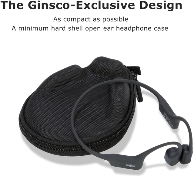 Alt view image 3 of 7 - Universal Bone Conduction Headphone Case Compatible with SHOKZ New OpenRun Pro 2/Pro 2 Mini/OpenRun/OpenSwim Open-Ear Sport Headphones, Compatible with Raycon/CXK/Ogogrs/MRYTKY etc (Black)