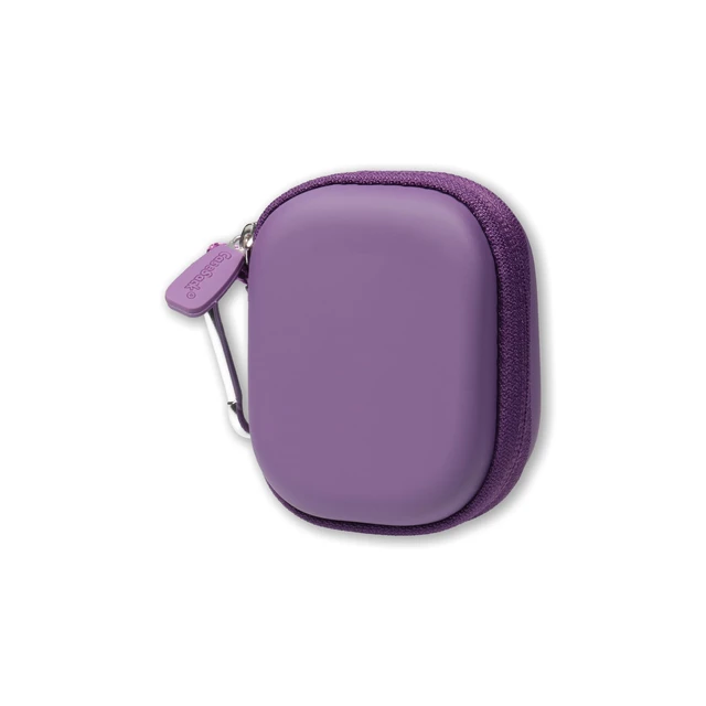 Alt view image 2 of 5 - Case for TAGRY X08 Bluetooth Headphones True Wireless Earbuds 60H, mesh Pocket for Charge Cable (Violet)