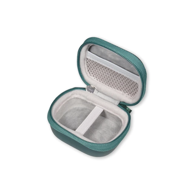 Alt view image 4 of 5 - Case for TAGRY X08 Bluetooth Headphones True Wireless Earbuds 60H, mesh Pocket for Charge Cable (Green)