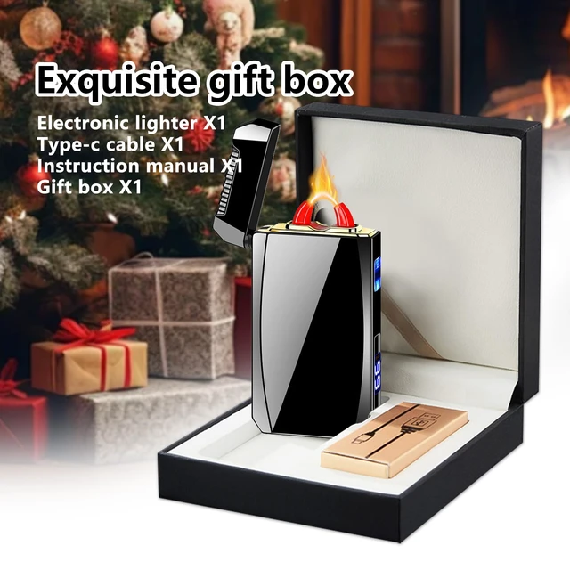 Alt view image 7 of 7 - Rechargeable Electric Lighter USB C Electronic Lighters High Power Flame Arc Plasma Lighter Windproof Camping Lighters with Long Battery Life for Home and Outdoor (Black)