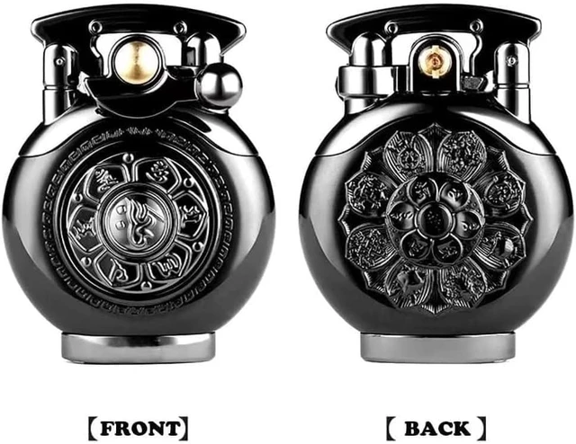 Alt view image 5 of 6 - Vintage lighters, Reusable Trench Cool lighters, Suitable for Birthday Gifts for Men's Fathers and Husbands (Free of Butane Gas)