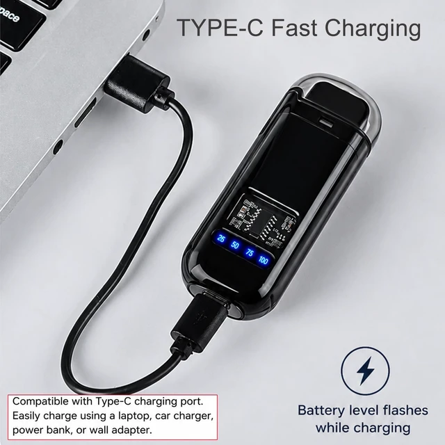 Alt view image 6 of 7 - Electric Lighter, USB Rechargeable Windproof Dual Arc Lighter, Small Flameless Plasma Lighters for Outdoor, Camping, Kitchen,Boyfriends Father,Grill,Gifts,Candle,Indoors-Black A