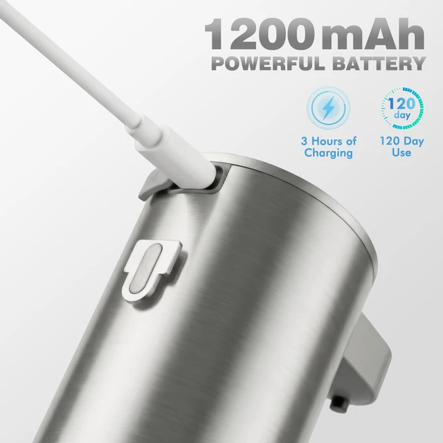 Alt view image 5 of 7 - Automatic Soap Dispenser, Stainless Touchless Liquid Soap Dispenser, Electric Auto Dish Soap Dispensers Wall Mount, 4 Adjustable Volumes for Kitchen & Bathroom
