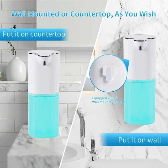 Alt view image 7 of 7 - P9 Advanced Automatic Rechargeable, Touchless,Sensor Foaming Soap Dispenser for Kitchen & Bathroom, Foam Dish Soap DispenserSupport Countertop and Wall Mounted