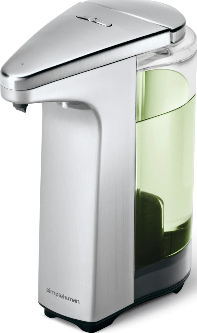 Main image of 8 oz. Touch-Free Sensor Liquid Soap Pump Dispenser with Soap Sample, Brushed Nickel