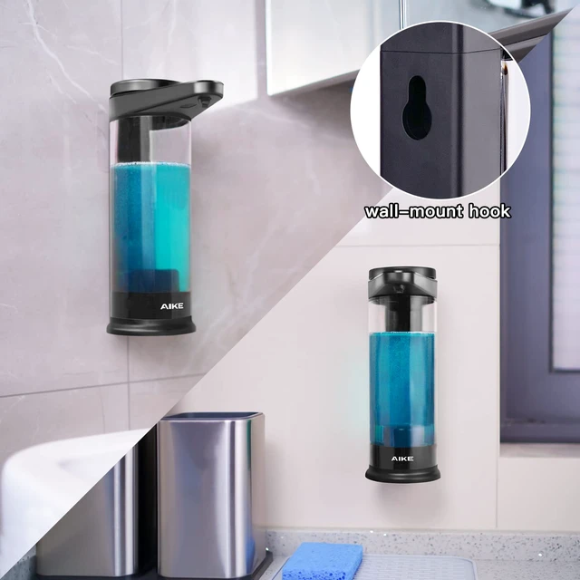 Alt view image 6 of 7 - 17oz Rechargeable Automatic Liquid Soap Dispenser for Dish Soap,Black | Magnetic Charging with Months Long Standby Time, Wall Mount Available for Kitchen Sink and Bathroom,Visual Window