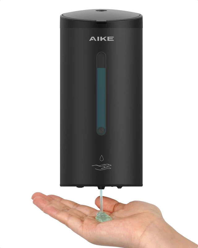 Main image of Automatic Liquid Soap Dispenser,25oz Capacity for Bathroom,Matteblack | No-Drill and Screw Wall Mount Install Design for Space-Saving,4*AA batteries(Not Included) Ensure Long Standby,Model AK1205E
