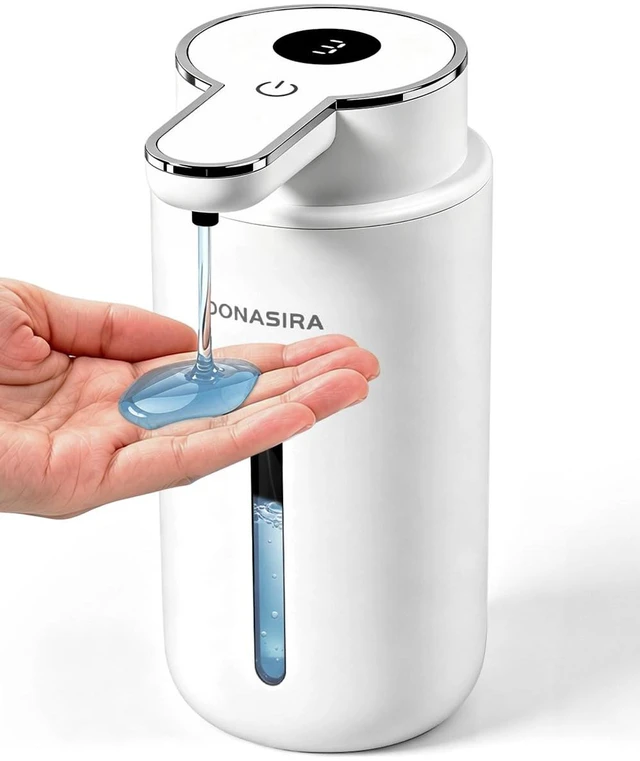 Main image of Touchless Automatic Liquid Soap Dispenser, Rechargeable White | Clog-Free Pump,Whisper-Quiet Motor,6 Adjustable Levels,1200mah Battery,countertop & wall mount,IPX5,Kitchen & Bathroom