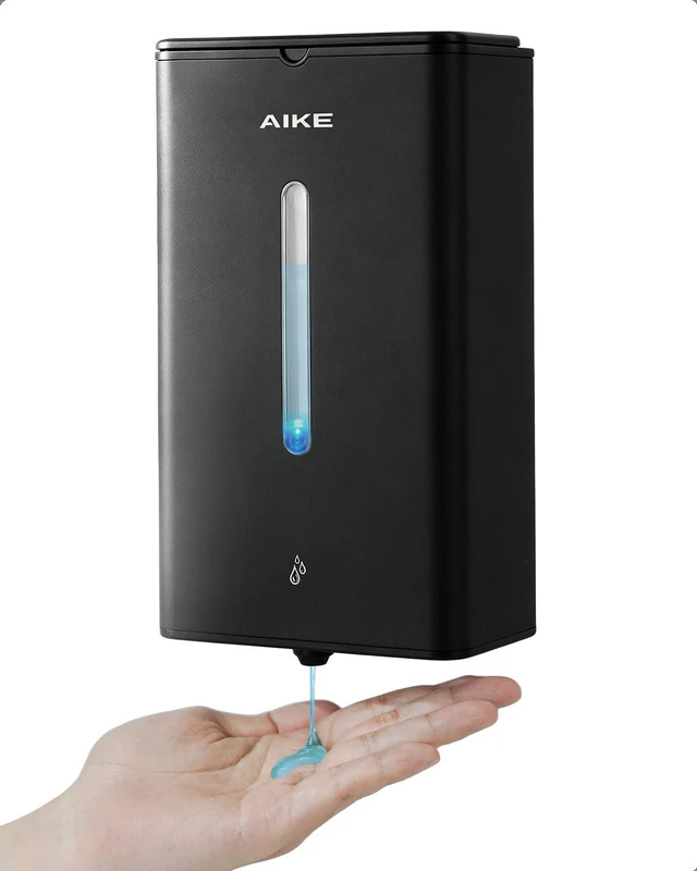 Main image of Heavy Duty Automatic Soap Dispenser,33.8oz for Bathroom,Matteblack | 5-Level and Savety Key for Commercial(4*AA Batteries Not Included),Screw Wall Mount for Space-Saving,Stainless Steel AK1207